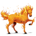 tažný kůň prvek ohně