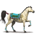 jezdecký kůň mangalarga marchador smíšený bělouš
